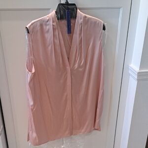 NWT Elie Tahari Soft Pink Silk Blouse